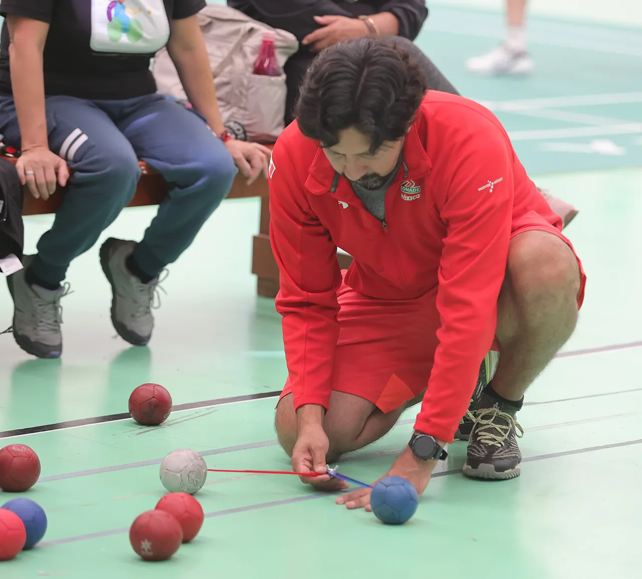 Entrenamiento de boccia