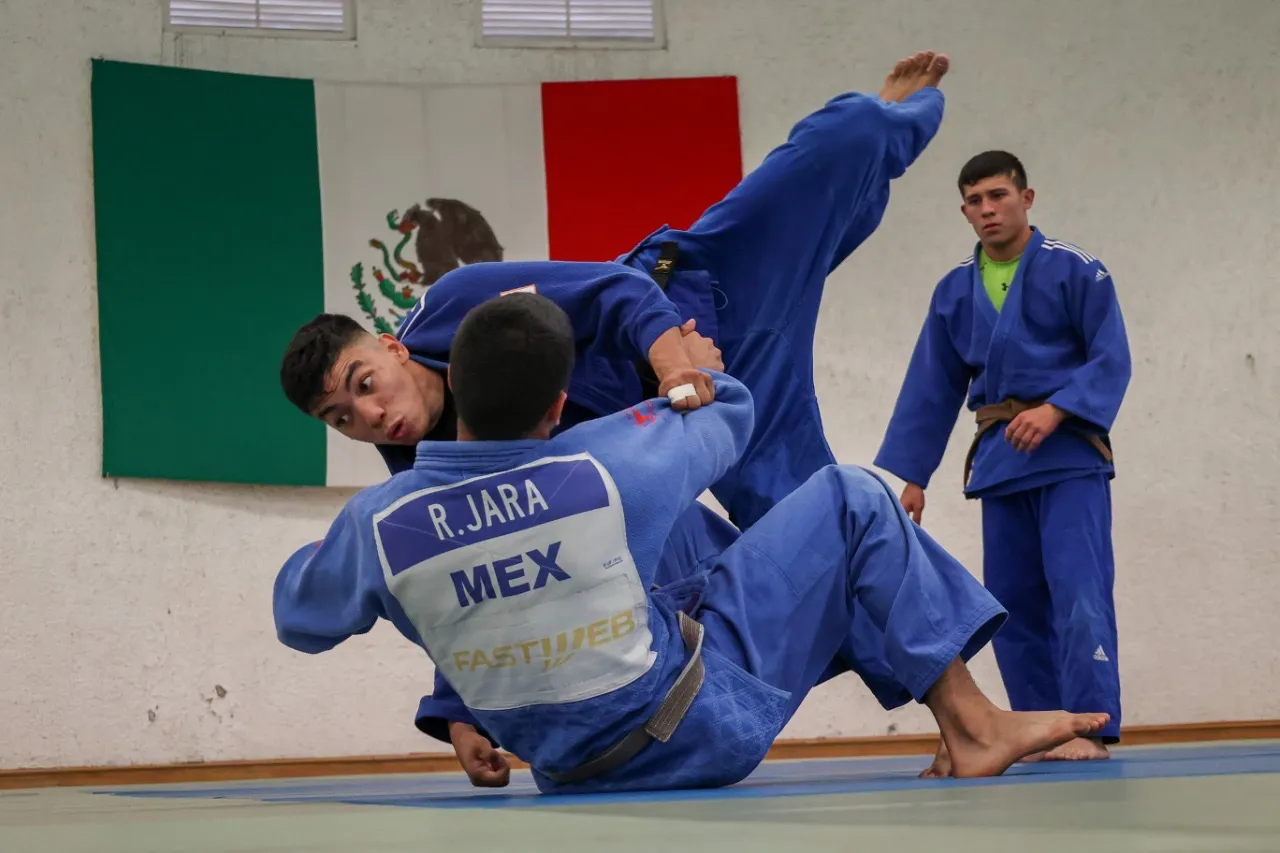 Entrenamiento selección mexicana de judo