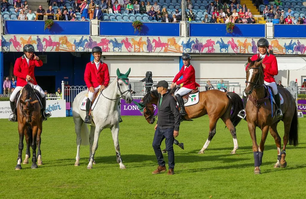 Equipo mexicano de salto ecuestre en Dublin horse Show 2023
