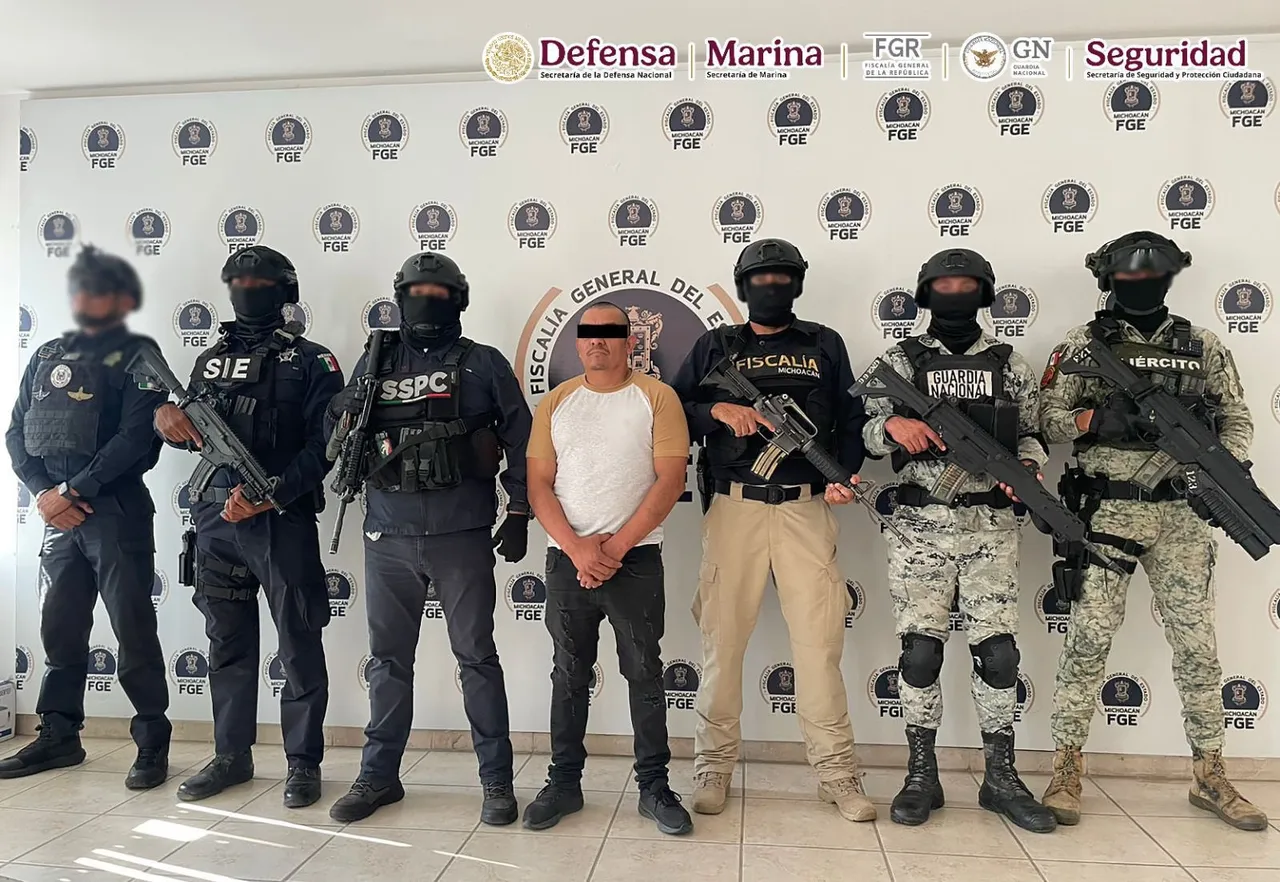 Detenido “El Silencio”, generador de violencia y objetivo prioritario en Michoacán y Guanajuato