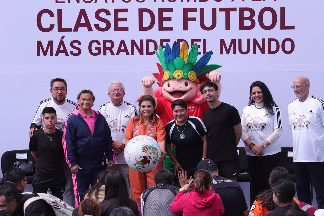 CDMX busca ser la sede más deportiva del Mundial 2026 con la &#8220;Clase de Fútbol Más Grande del Mundo&#8221;