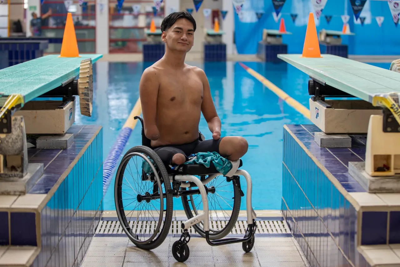Guanajuatense Ángel de Jesús Camacho Ramírez, seleccionado nacional de para natación en Serie Mundial de Tijuana (1)