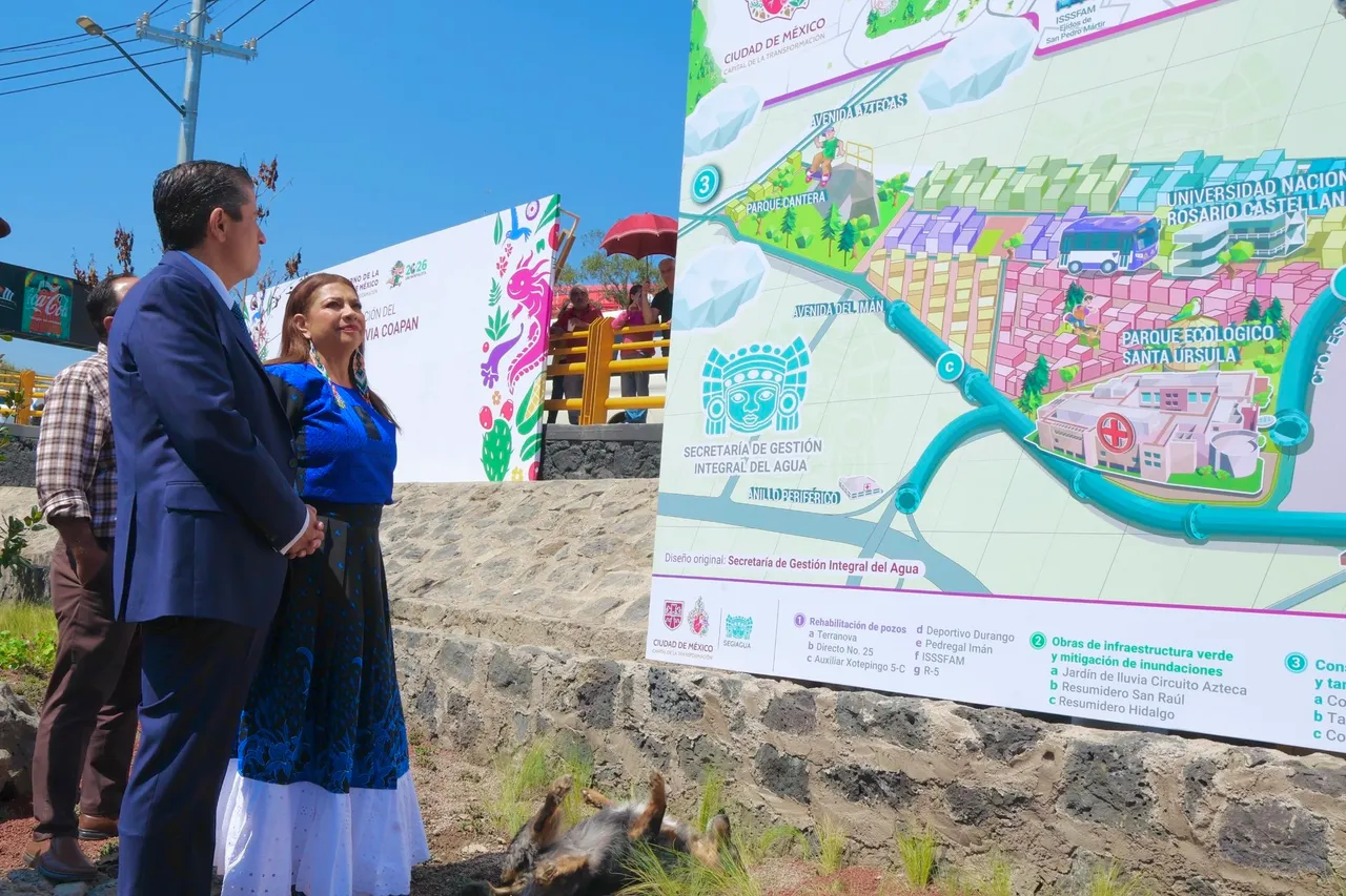 Brugada inaugura obras hidráulicas y rescata 7 pozos de agua en el sur de la ciudad