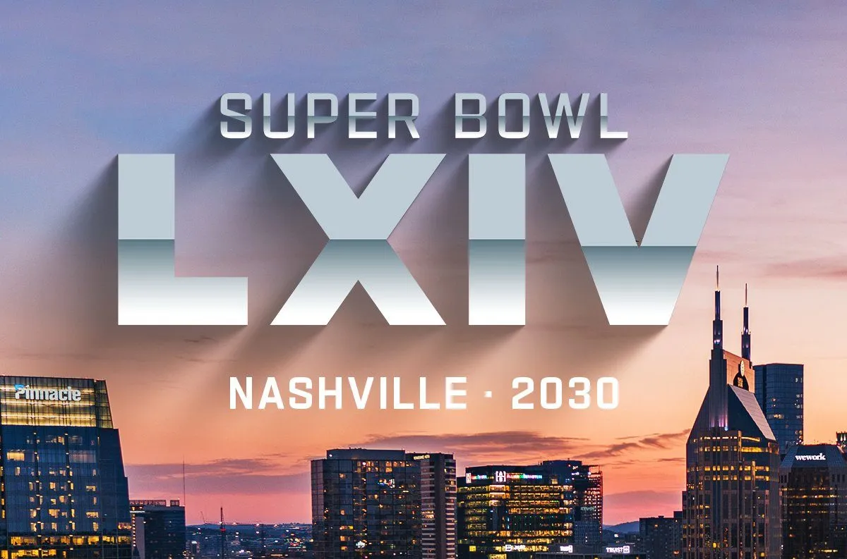 La NFL anunció este martes que el Súper Bowl de 2030 se disputará por primera vez en Nashville, en el nuevo Nissan Stadium, casa de los Tennessee Titans.