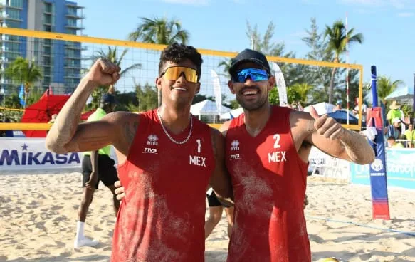 Juan Virgen y Miguel Sarabia seleccionados nacionales voleibol de playa