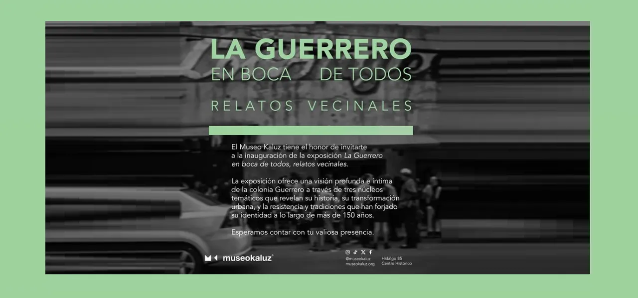“La Guerrero en boca de todos: Relatos vecinales” en el Museo Kaluz