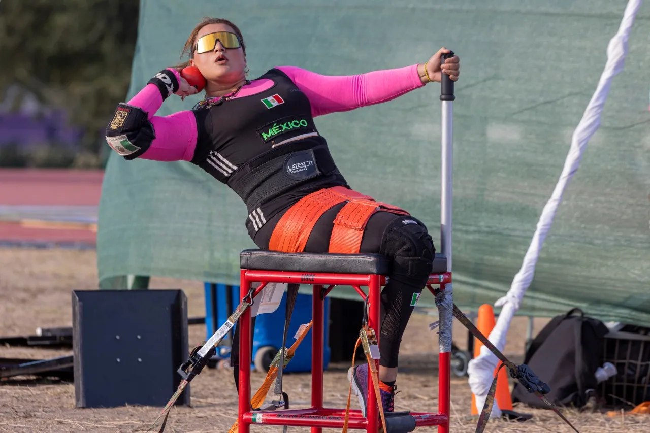 María de los Ángeles Ortiz Hernández, durante el Grand Prix de Para Atletismo Monterrey 2022. CONADE (3)