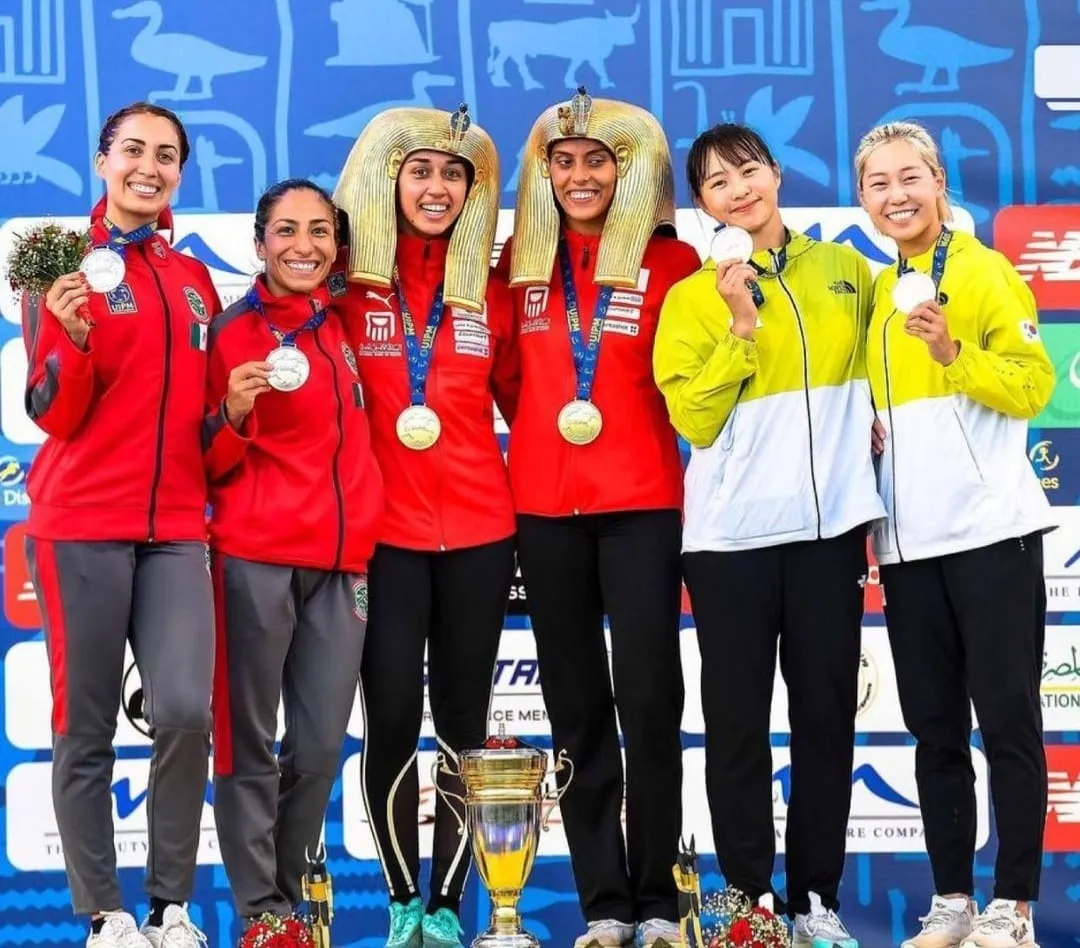 Mariana Arceo y Mayan Oliver conquistan plata en Mundial de pentatlón moderno en Egipto