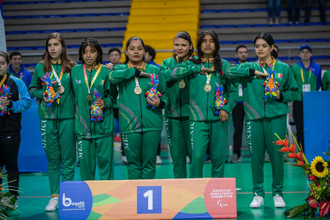 Medallistas golbol Bogotá 2023