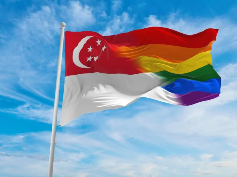 National,Lgbt,Flag,Of,Singapore,Flag,Waving,In,The,Wind