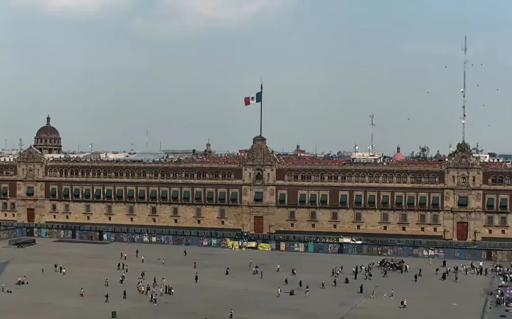 obierno blinda Palacio Nacional por el 8M; Zócalo tendrá iluminación monumental inédita