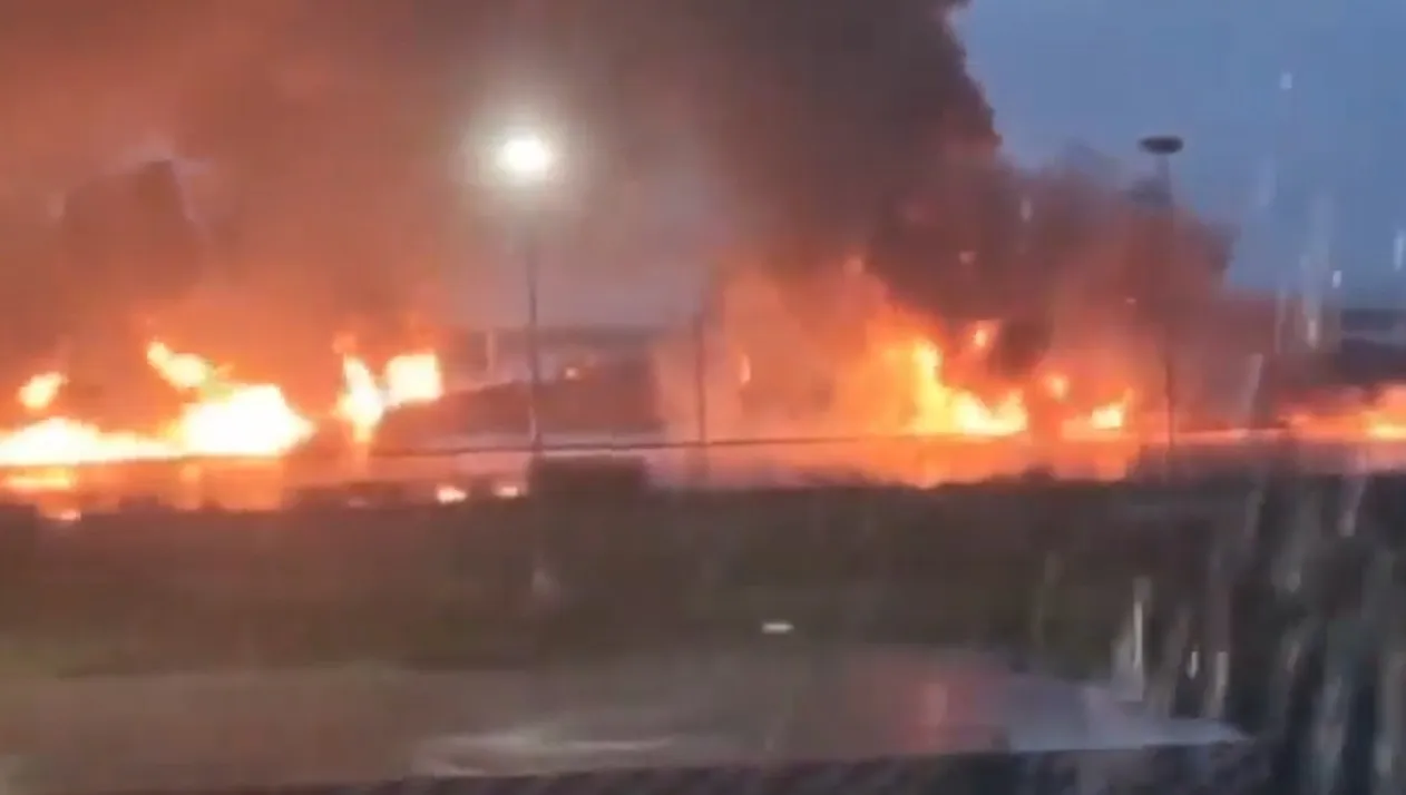 Trágico incendio a las afueras de la refinería Olmeca de Pemex deja cinco muertos