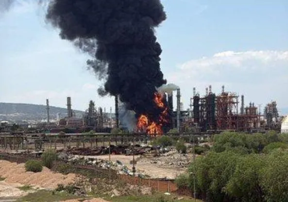 Se reporta incidente en la Refinería Miguel Hidalgo de Tula.