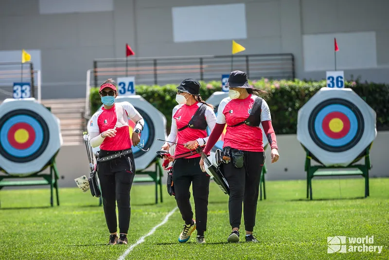 Selección de tiro con arco, durante su participación en el clasificatorio a Centroamericanos y del Caribe (1)