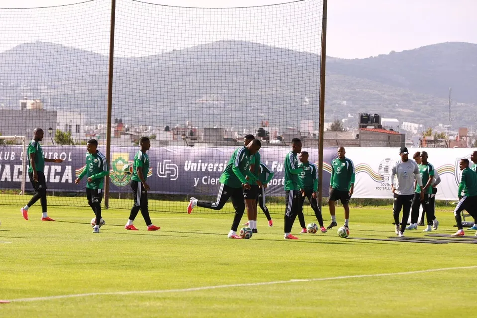 Sudáfrica inicia entrenamientos en Pachuca rumbo al Mundial 2026 bajo fuerte operativo de seguridad