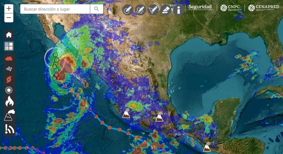 El huracán Lorena se degradó hoy a tormenta tropical
