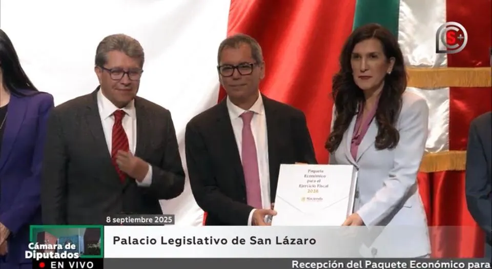 “Secretario de Hacienda Edgar Amador entrega el Paquete Económico 2026 en México”