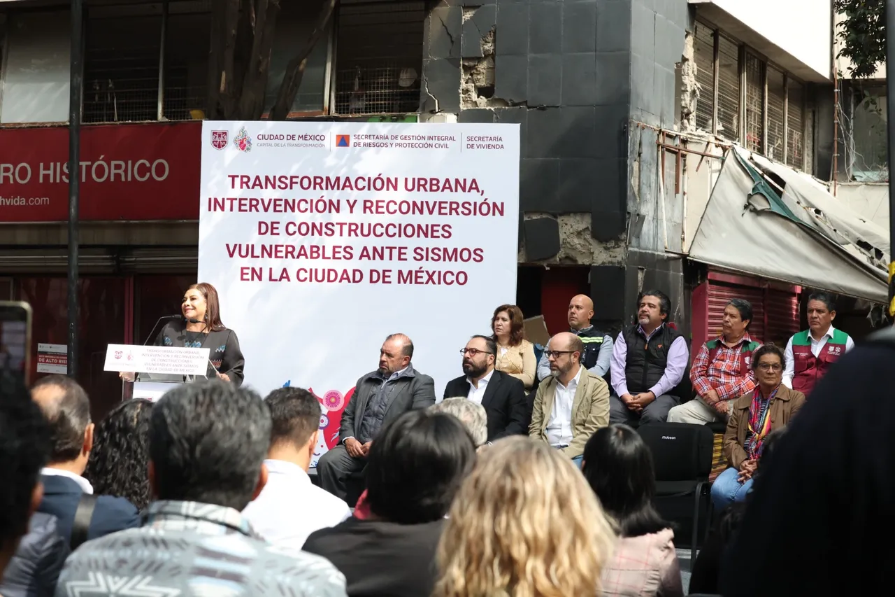 Clara Brugada anuncia demolición de edificios en riesgo en CDMX