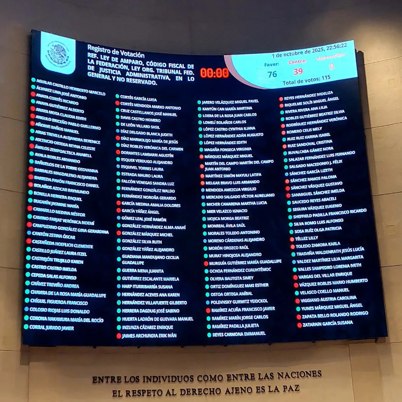 "Senado de México discute la reforma a la Ley de Amparo"