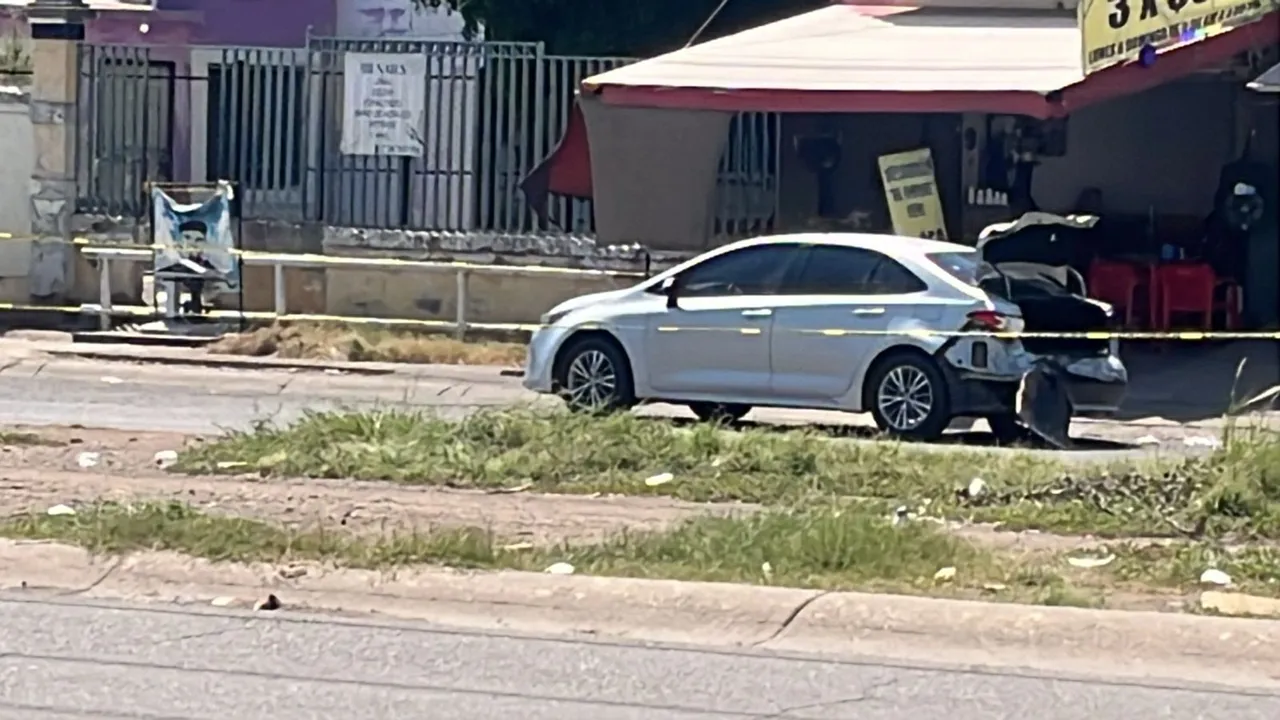 Lugar del enfrentamiento armado en avenida Álvaro Obregón, Culiacán