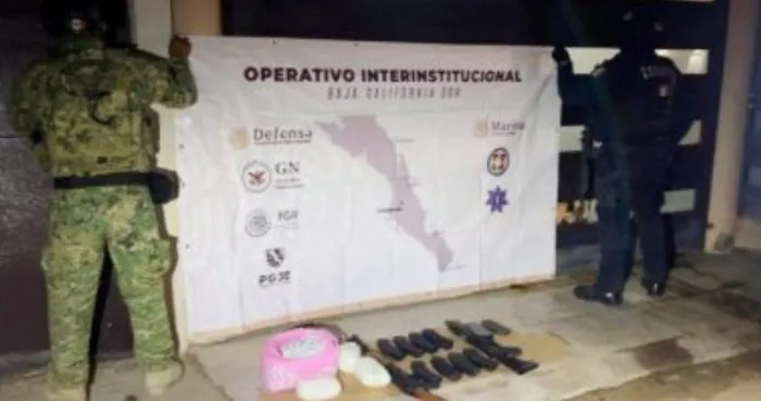 Detención de Luis Alberto ‘N’, alias El Moto Ratón, jefe de plaza del Cártel de Sinaloa, durante operativo de SEMAR y Policía Estatal en Ciudad Constitución, BCS”