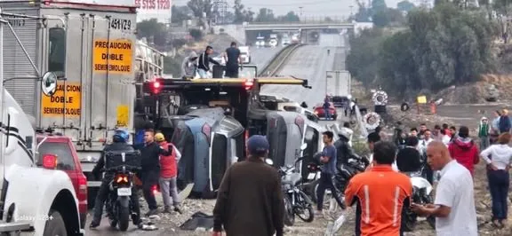Caos en la México-Querétaro: brutal carambola en Coyotepec deja filas de kilómetros