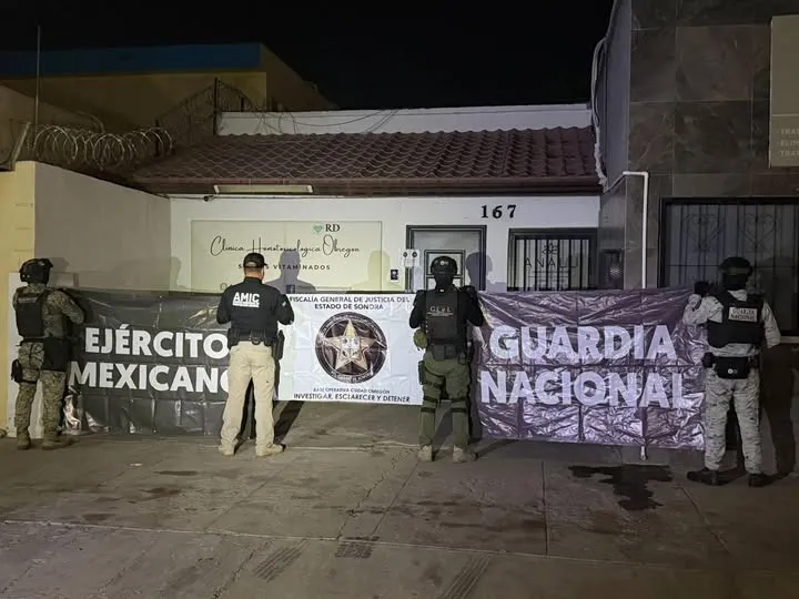 Tragedia en Sonora: Catean inmueble tras muerte de 8 personas por sueros intravenosos