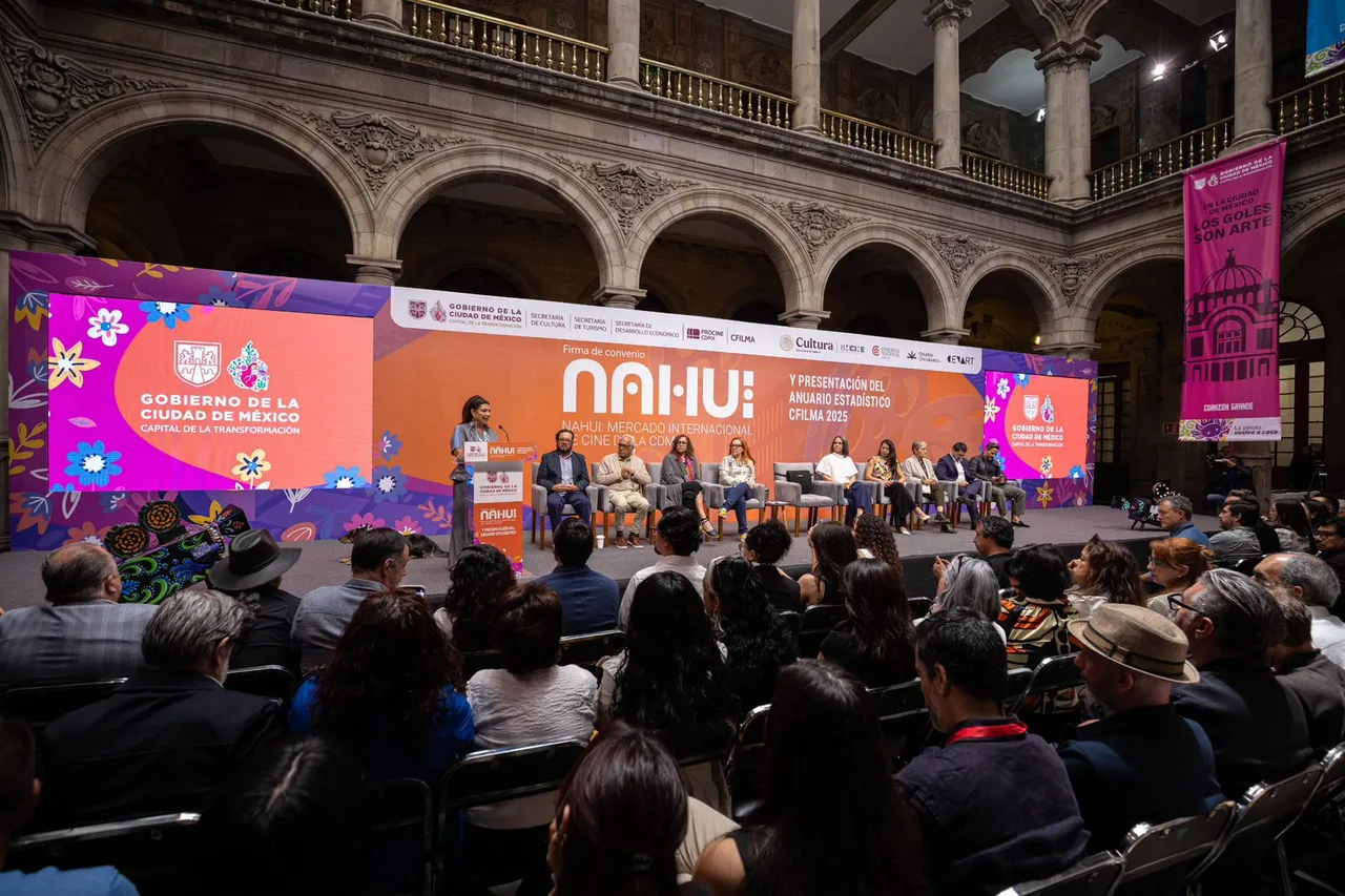 Cine en CDMX: Clara Brugada anuncia el mercado internacional "Nahui" y duplica apoyos.