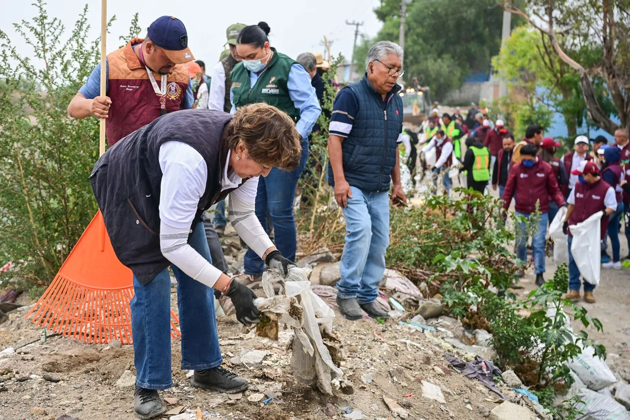 Más de 743 toneladas de residuos fueron retiradas en jornada “Limpiemos Nuestro Edomex”