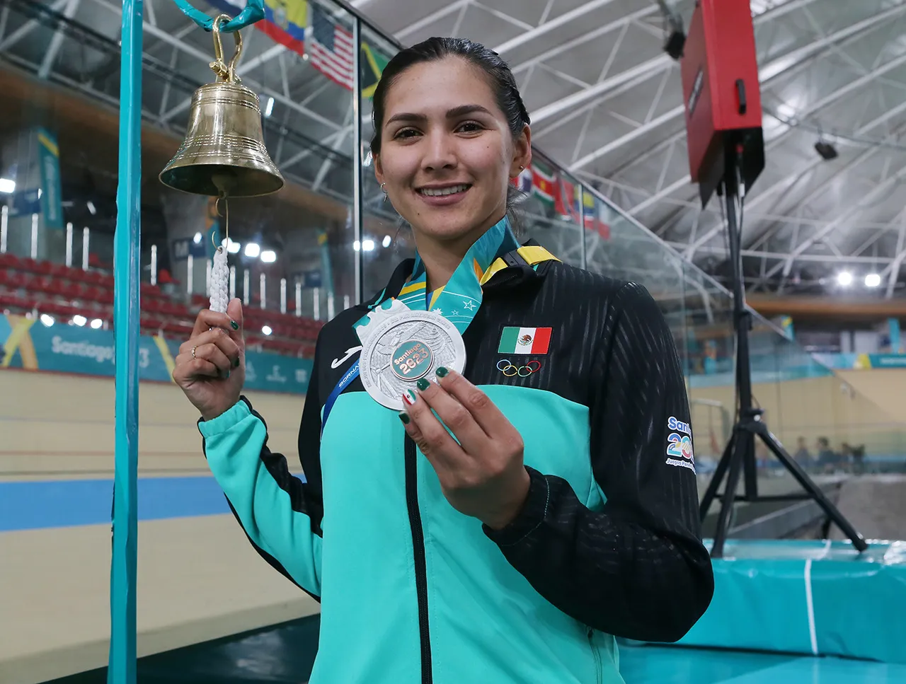 Yarely Salazar, ciclista mexicana luce plata en Santiago 2023 (1)
