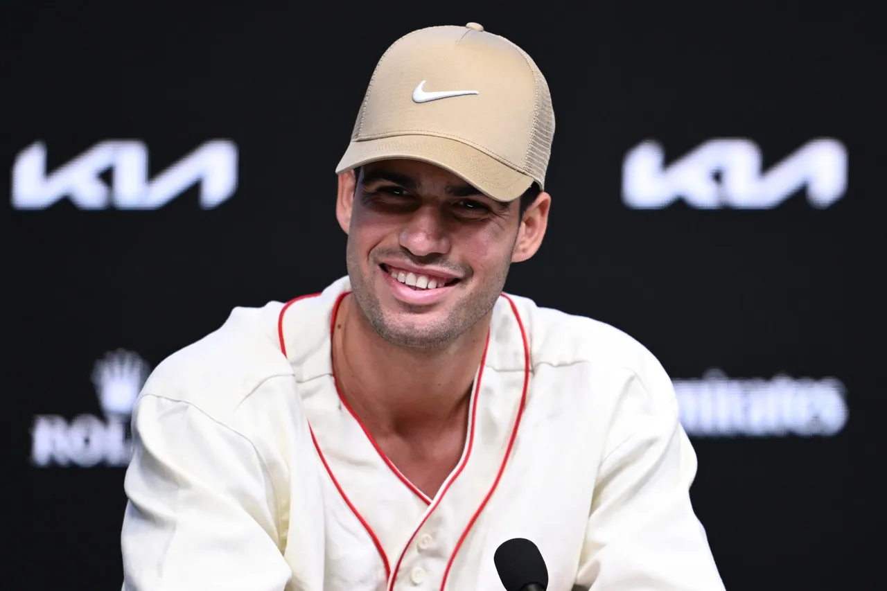 Spains Carlos Alcaraz speaks to media ahead of Australian Open