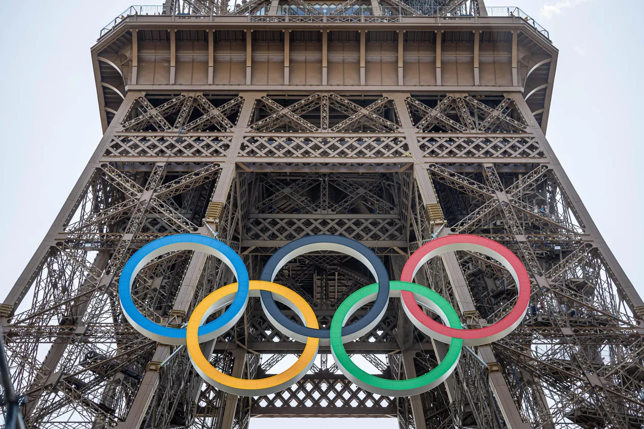 Preparations for the opening ceremony of the Paris 2024 Olympic Games