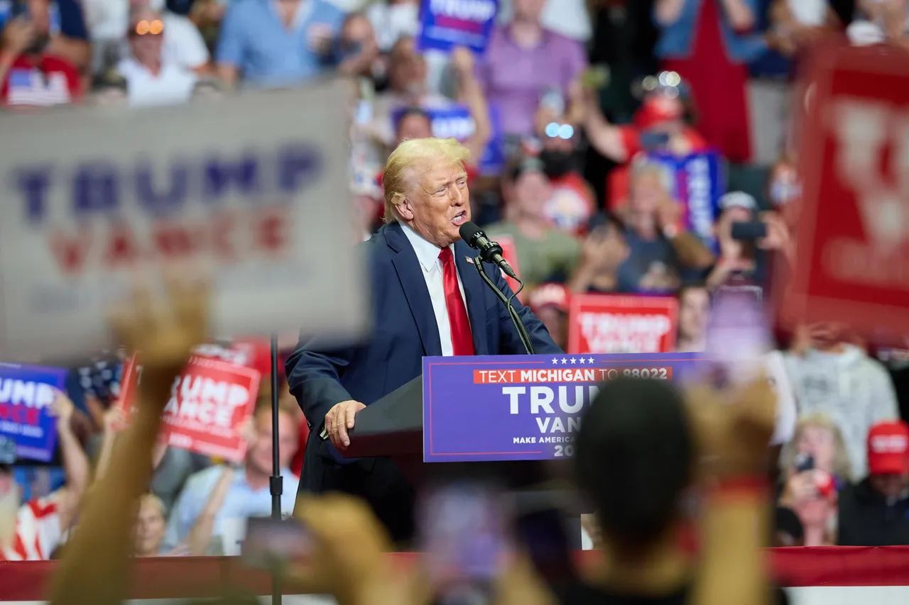 Republican presidential nominee Donald J. Trump and running mate JD Vance hold first joint campaign rally