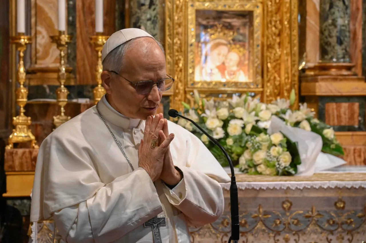 Pope Leo XIV visits sanctuary in Genazzano