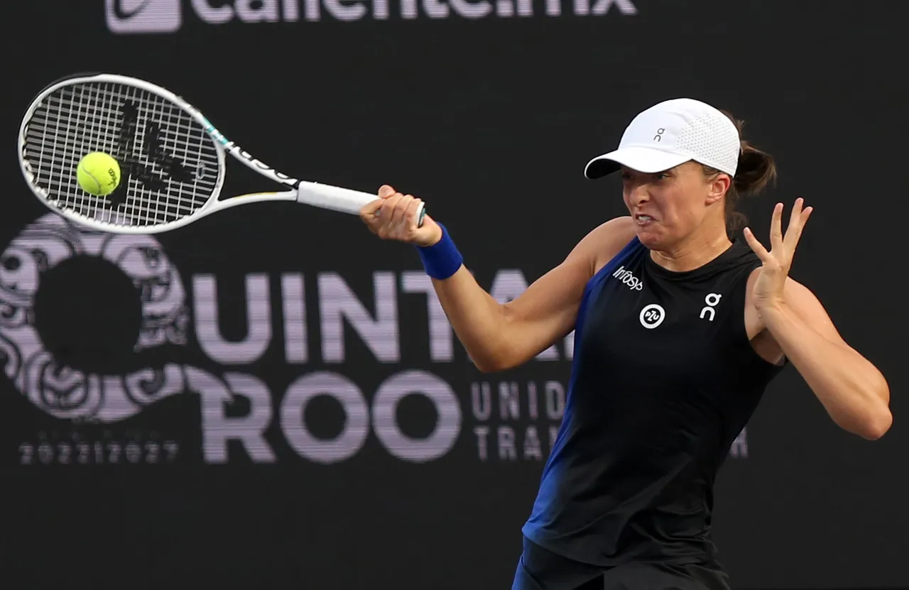 Torneo femenino de Tenis WTA Finals en el balnaerio de Cancún