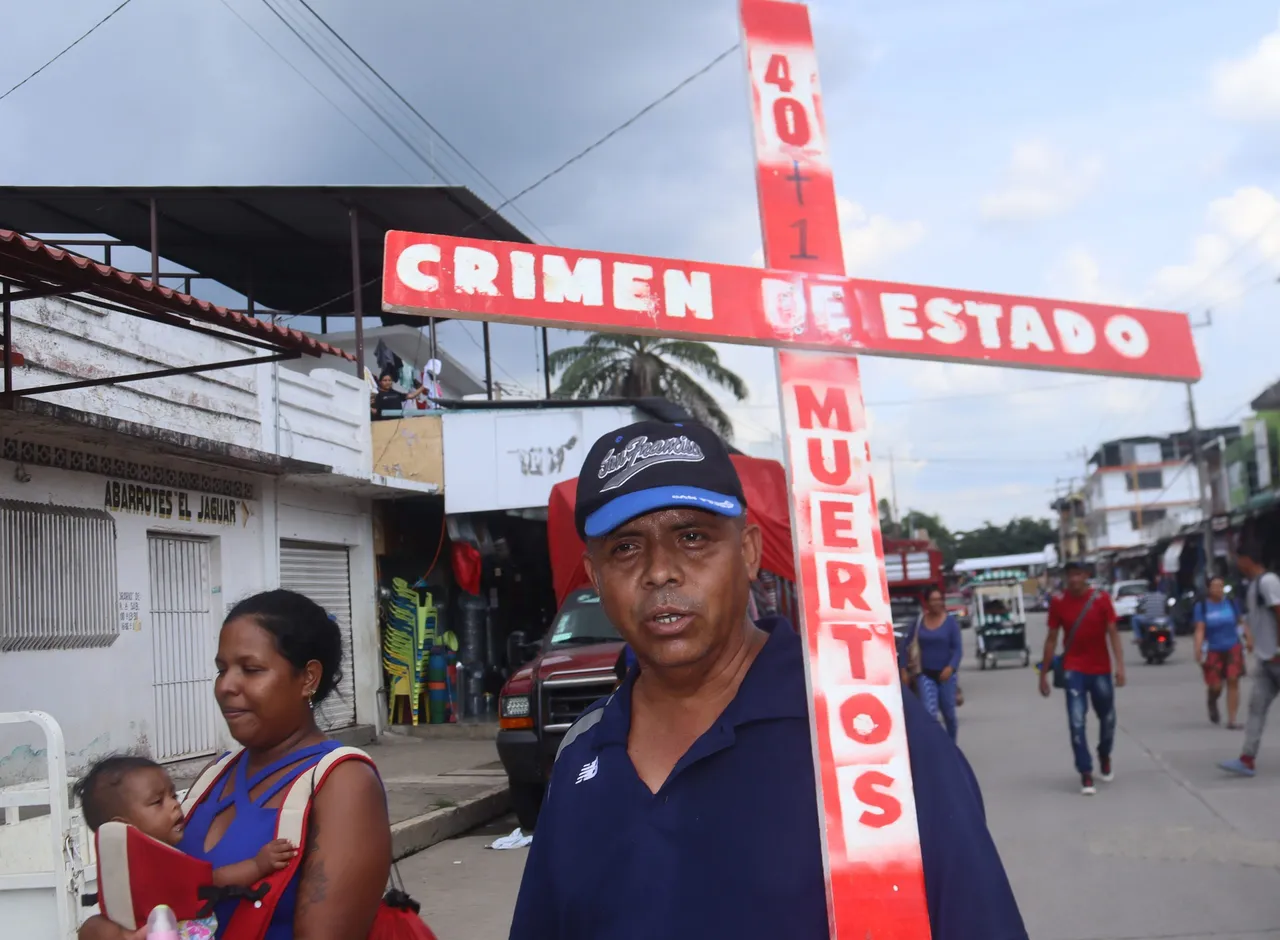 Migrantes protestan en la frontera sur de México en vísperas de la cumbre migratoria
