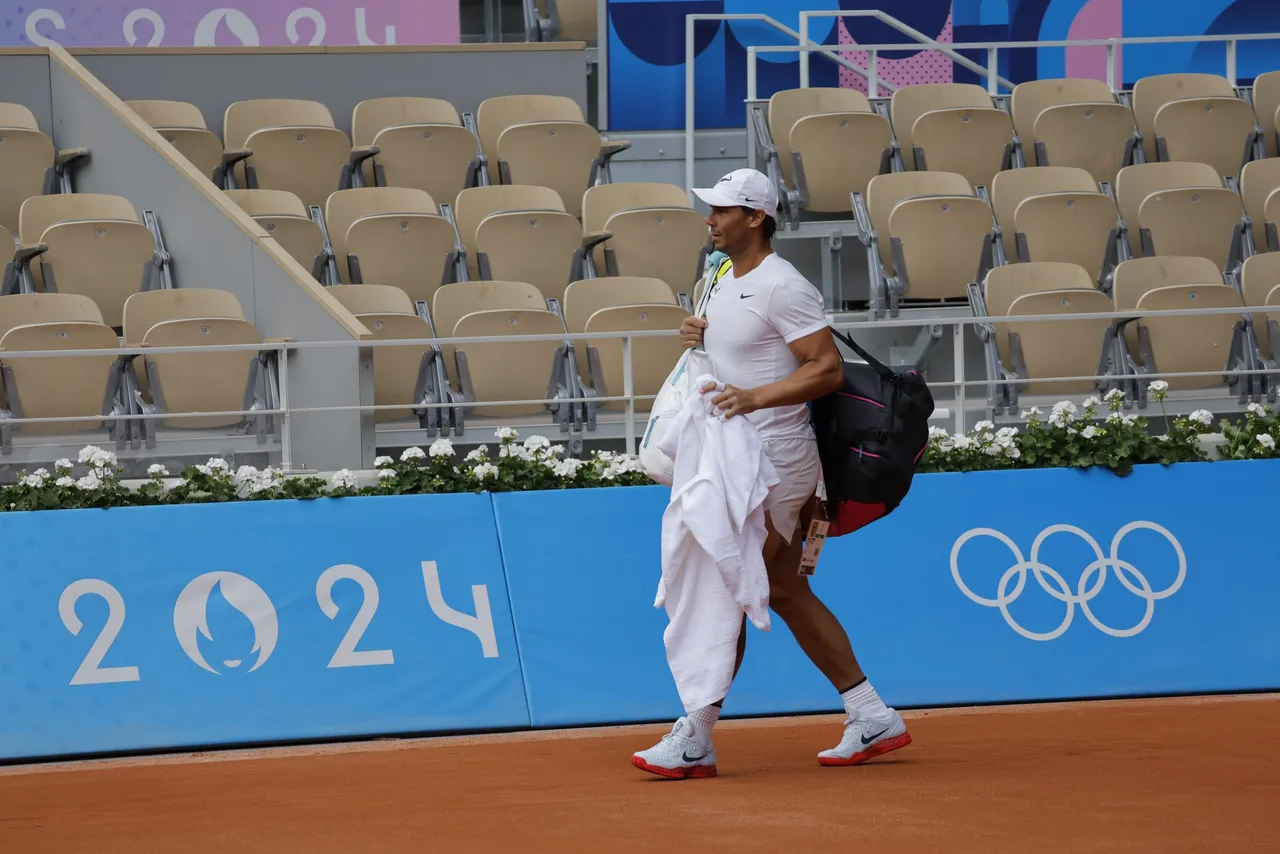 Entrenamiento Rafael Nadal