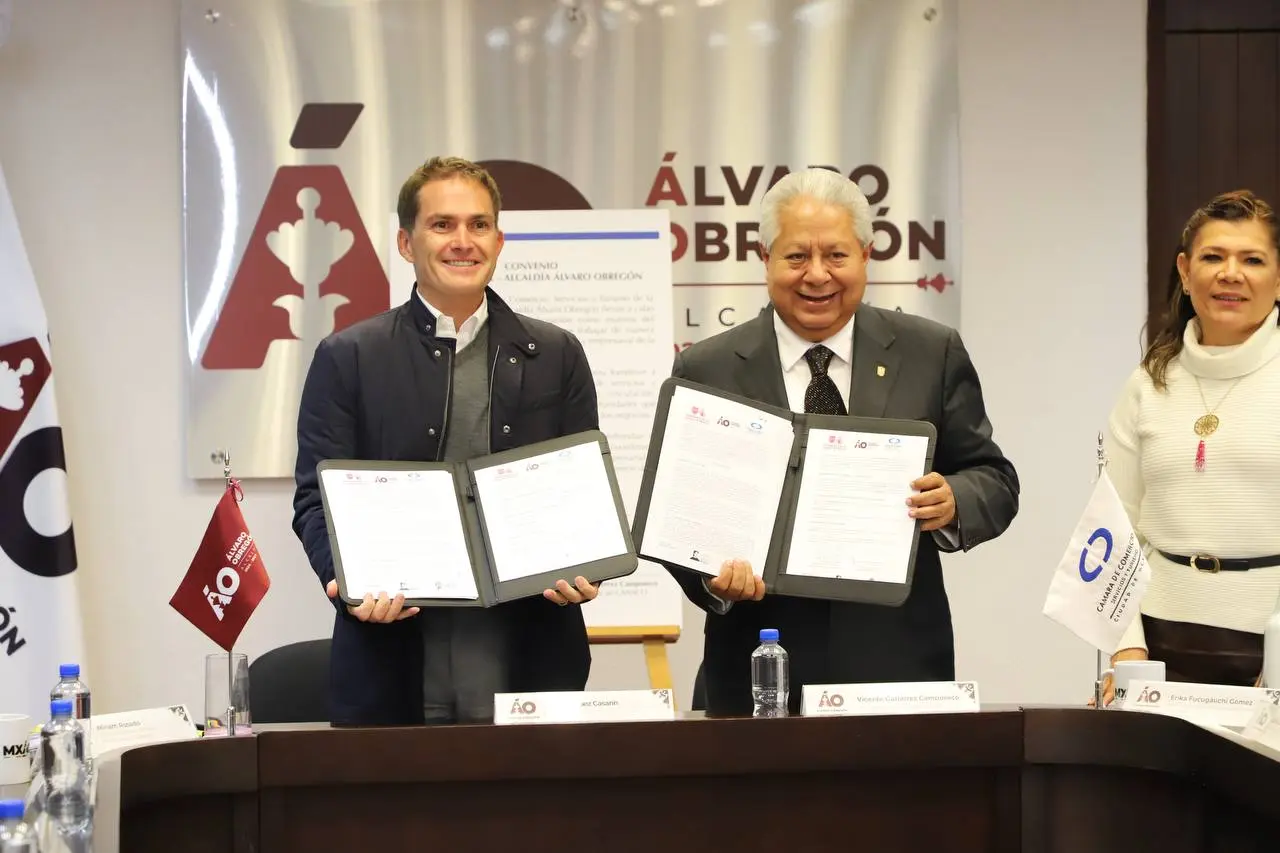 ÁLVARO OBREGÓN Y CANACO CDMX SUMAN ESFUERZOS PARA FORTALECER A MIPYMES Y EMPRENDEDORES 
