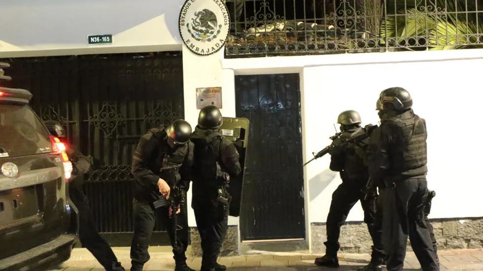 asalto a embajada de México