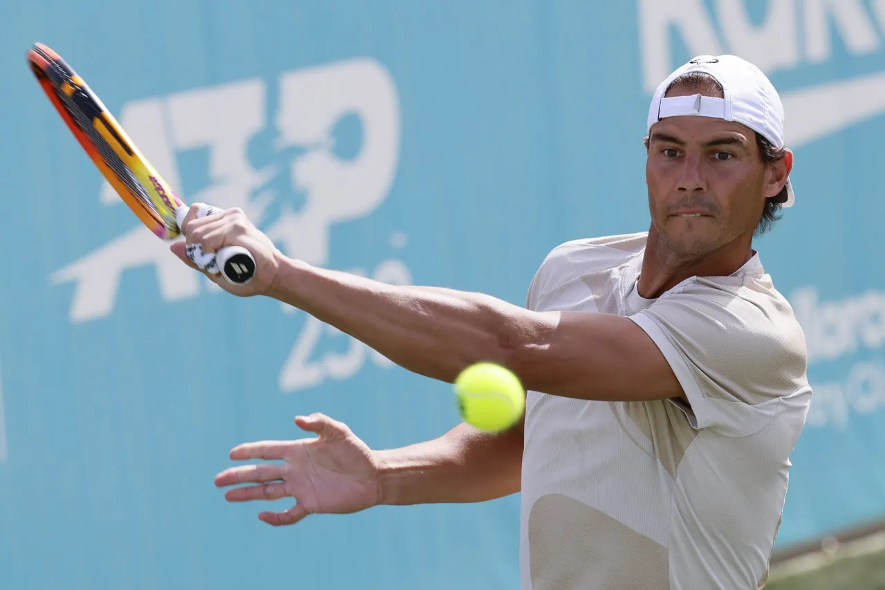 Entrenamiento de Rafa Nadal