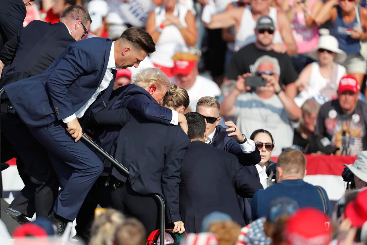 Former US President Donald Trump rushed off stage after incident at campaign rally