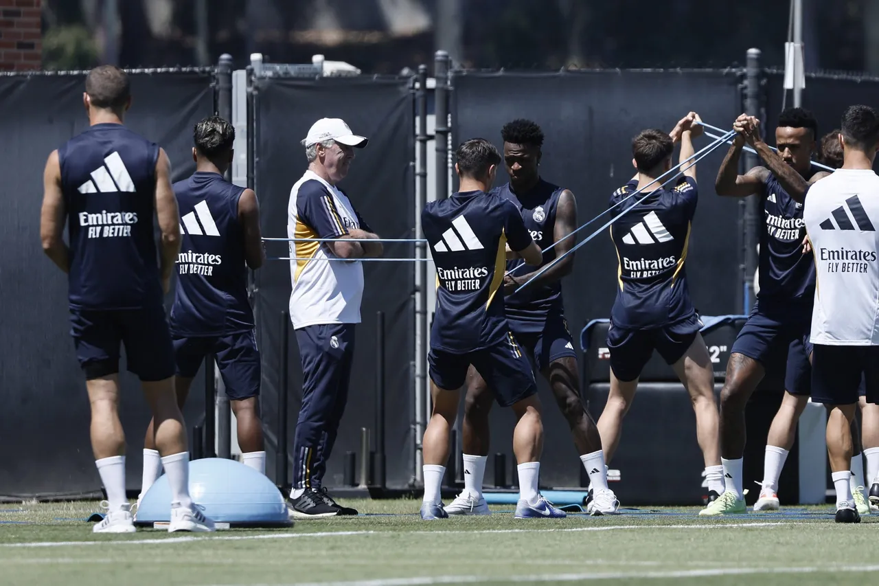 Real Madrid CF trains in Los Angeles
