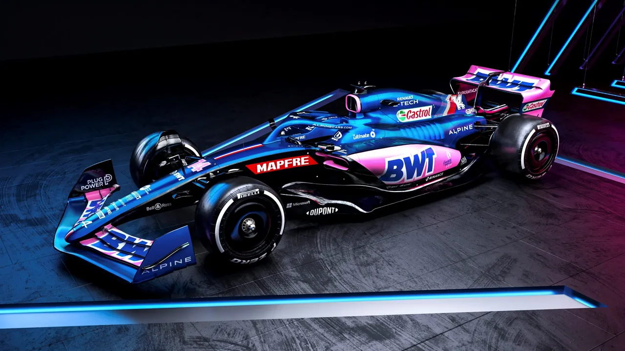 Presentación del Alpine A522, el coche con el que competirá Alonso en el Mundial de Fórmula Uno