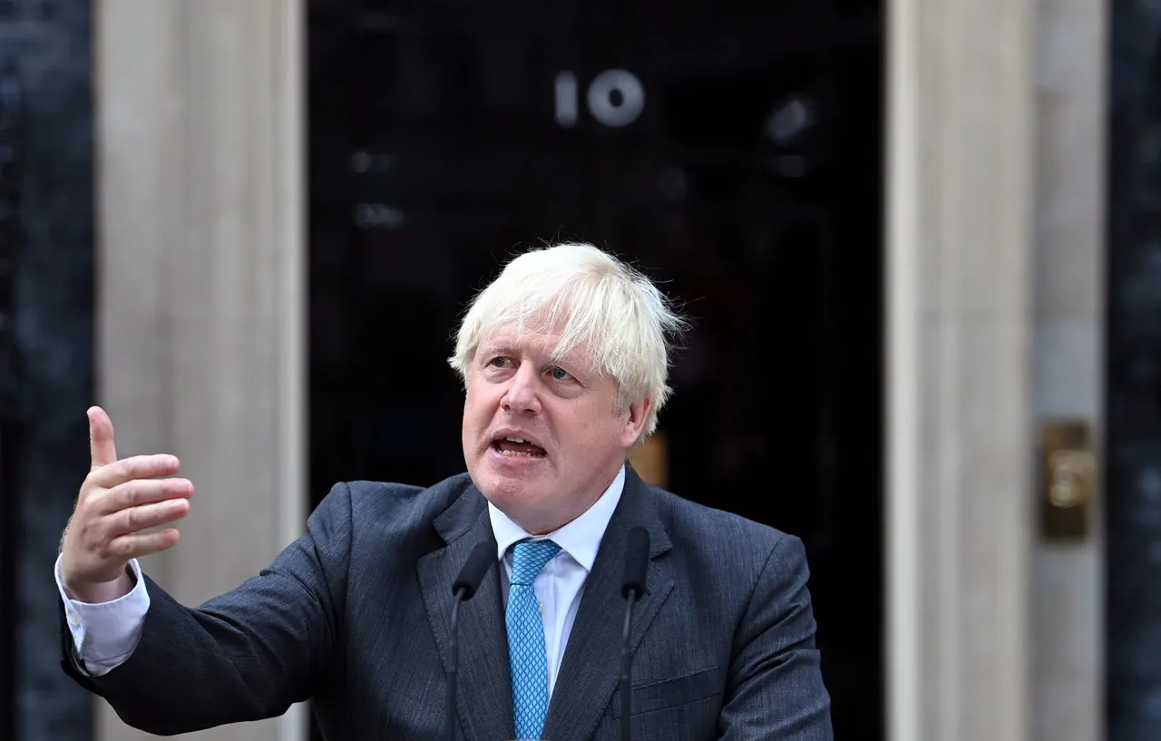 British Prime Minister Boris Johnson steps down