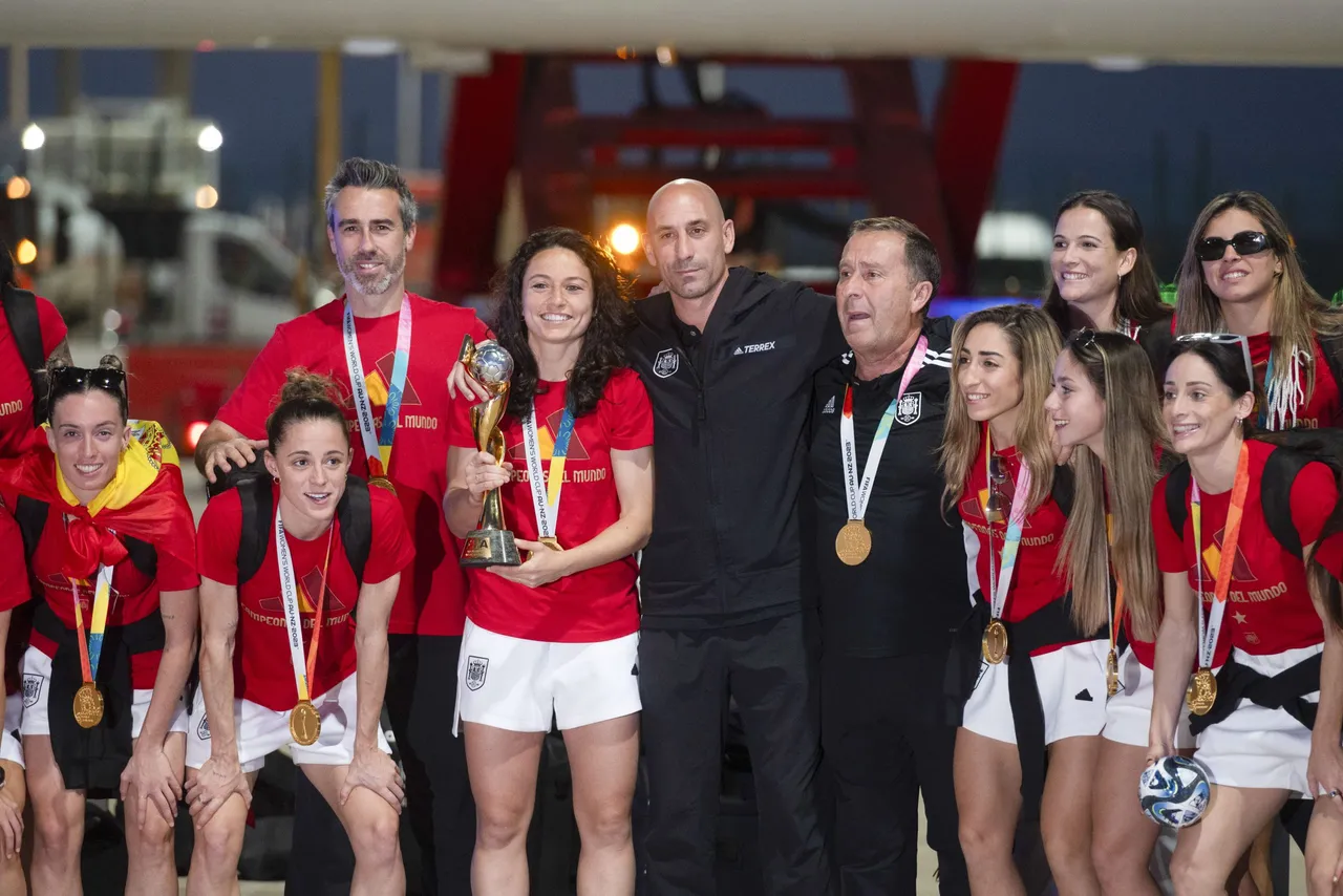 Fiesta de la selección femenina de fútbol