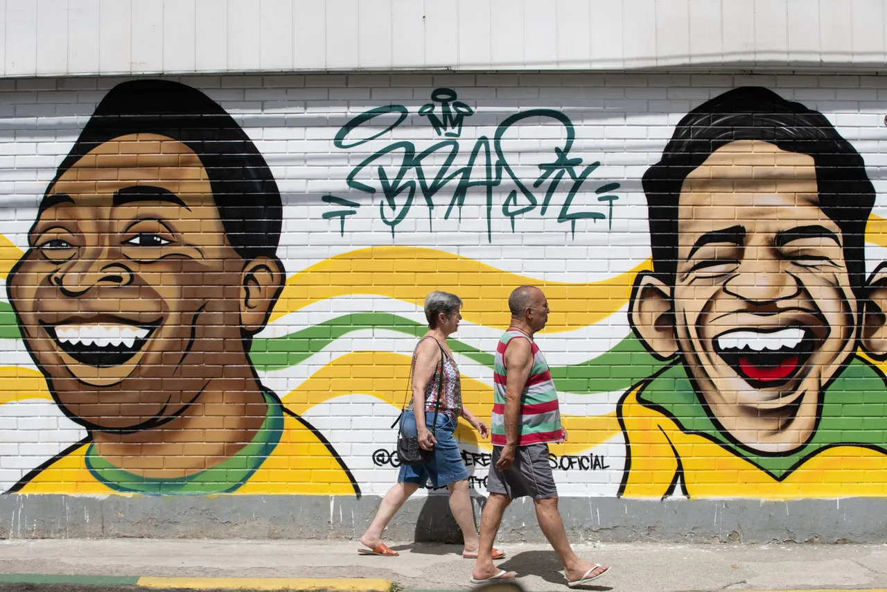 Los brasileños ya decoran las calles para el Mundial de Qatar