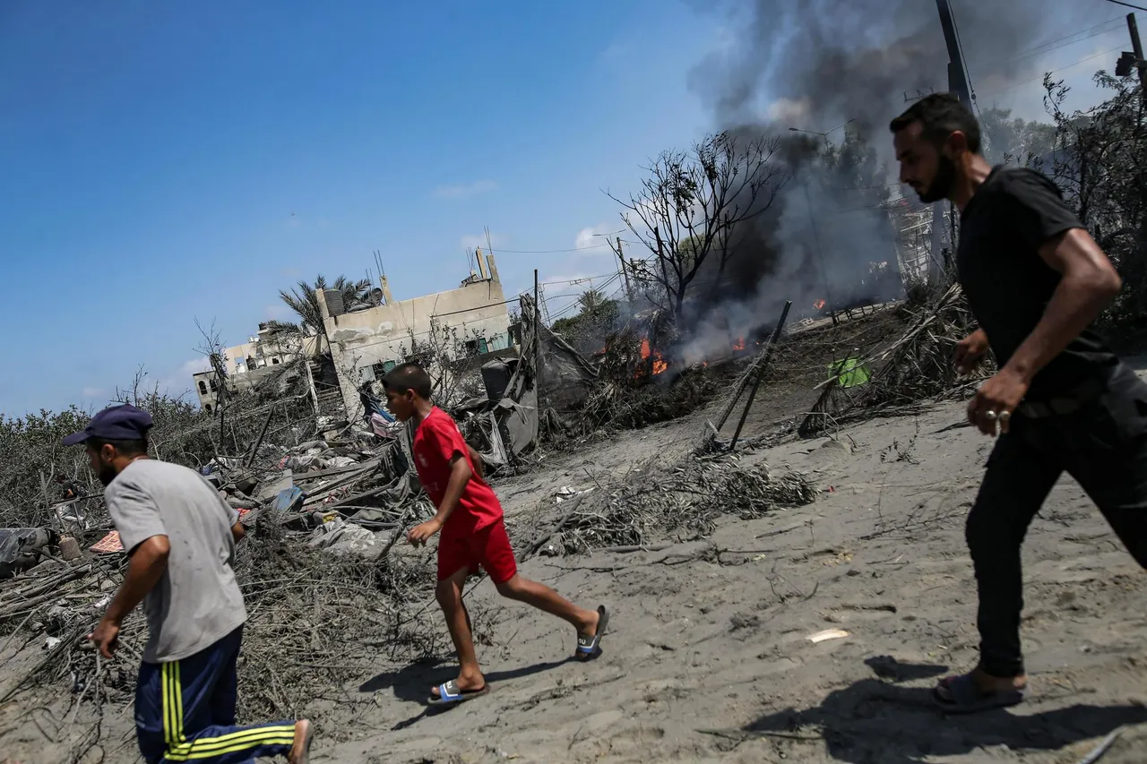 Israeli raid in the Al-Mawasi area of Khan Yunis
