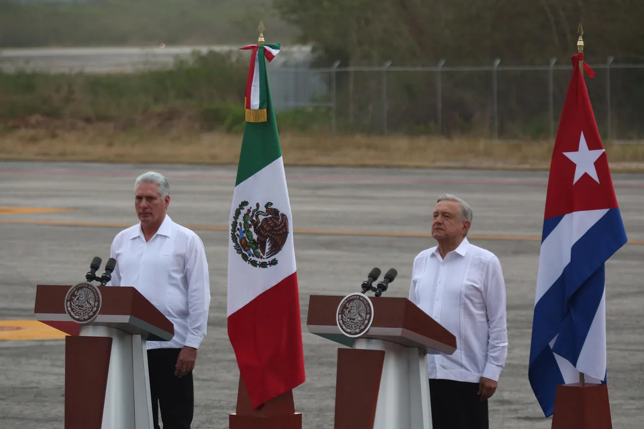 Díaz-Canel dice que ratifica voluntad de estrechar relación con México
