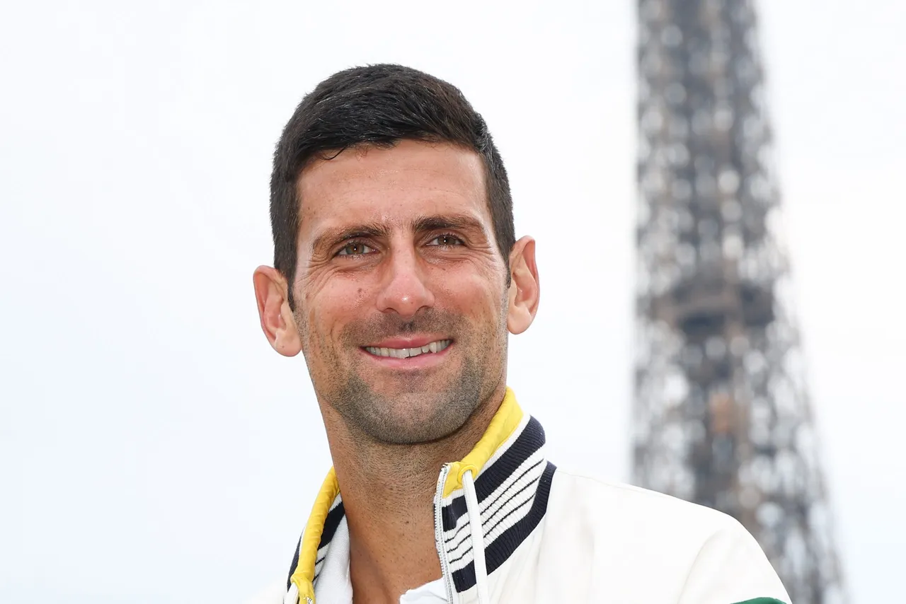 Novak Djokovic photocall with trophy