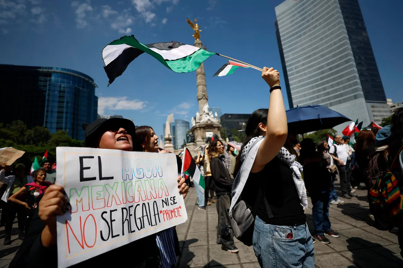 Protestas en México: activistas exigen cancelar acuerdos de agua con Israel
